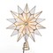 KSA 9.75" Lighted Gold and Clear Star Christmas Tree Topper, Clear Lights